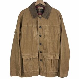 RUFF HEWN Jacket Chore Coat Corduroy Flannel Field Utility Ribbed Plaid Large